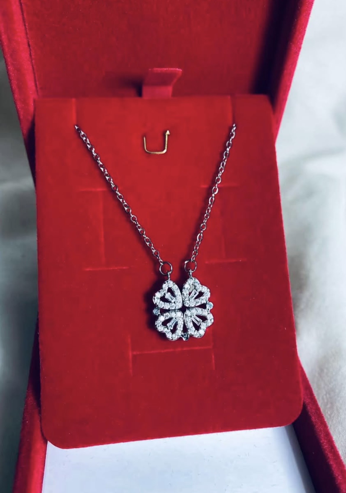 Collier Trèfle 4 Cœurs
